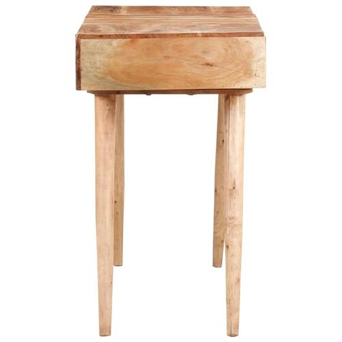 Toiletbord med spejl 112x45x76 cm massivt akacietræ