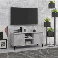 Tv-skab med metalben 103,5x35x50 cm betongrå