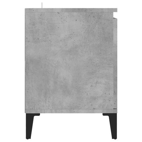 Tv-skab med metalben 103,5x35x50 cm betongrå