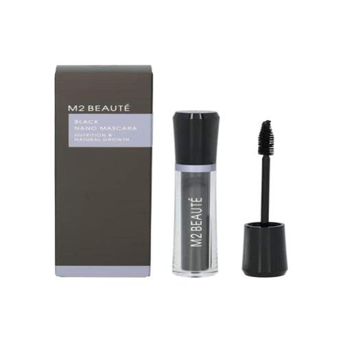 Mascara til Øjenvipper M2 Beauté Black Nano Nærende 6 ml
