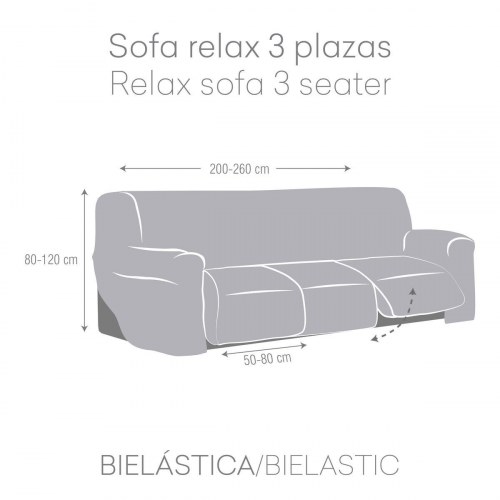 Sofa cover Eysa JAZ Brun 70 x 120 x 260 cm (OUTLET A+)
