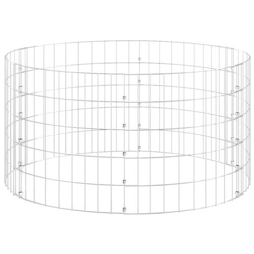 Kompostbeholder Ø100x50 cm galvaniseret stål