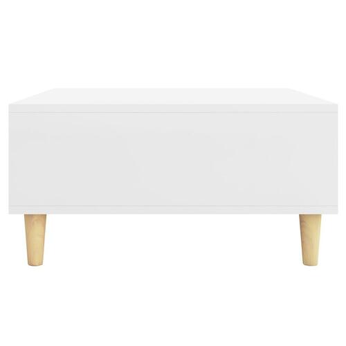 Sofabord 60x60x30 cm konstrueret træ hvid