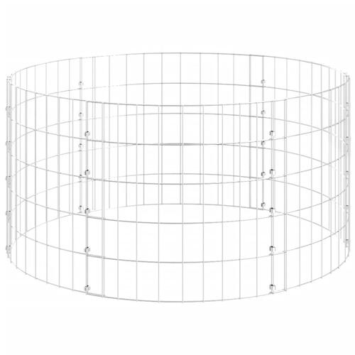 Kompostbeholder Ø100x50 cm galvaniseret stål