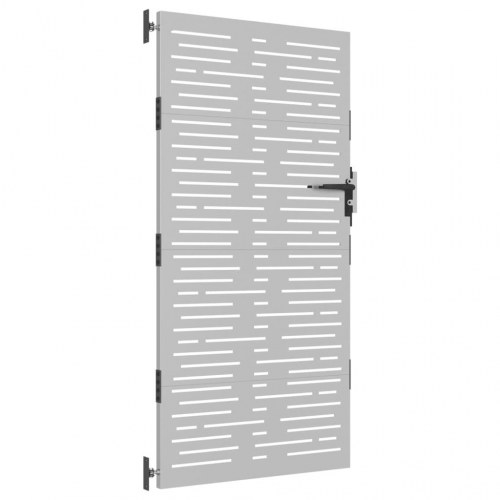 Havelåge 85×175 cm i cortenstål - firkantet laserskåret design
