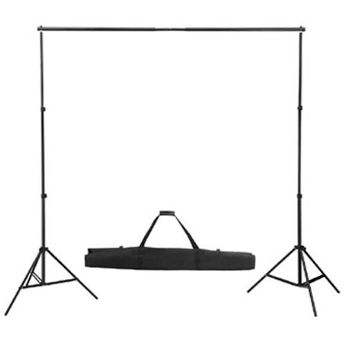 Studiosæt med grøn fotobaggrund og lamper 600 x 300 cm