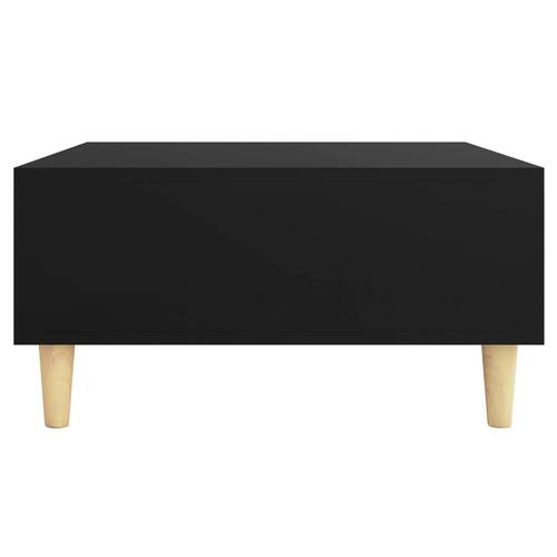 Sofabord 60x60x30 cm konstrueret træ sort