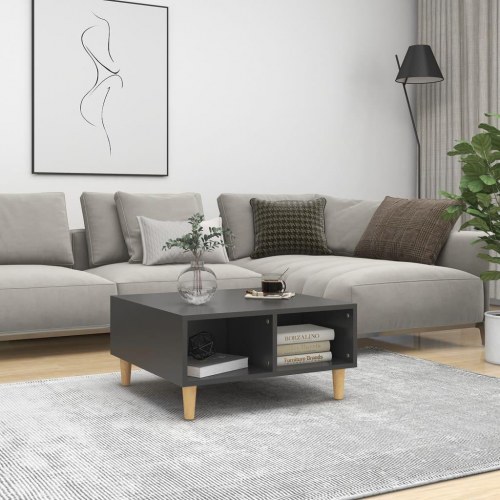 Sofabord 60x60x30 cm konstrueret træ grå