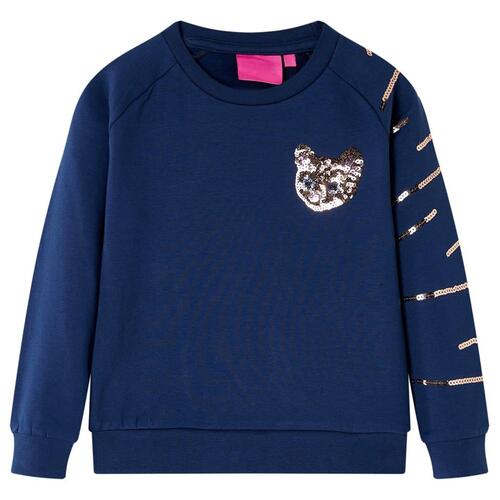 Sweatshirt til børn str. 104 marineblå