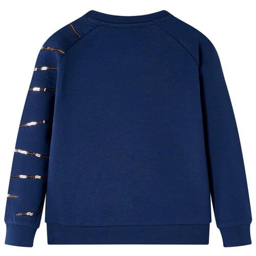 Sweatshirt til børn str. 104 marineblå
