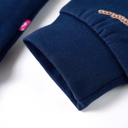 Sweatshirt til børn str. 104 marineblå