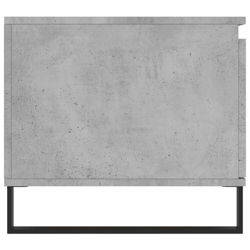 Sofabord 100x50x45 cm konstrueret træ betongrå