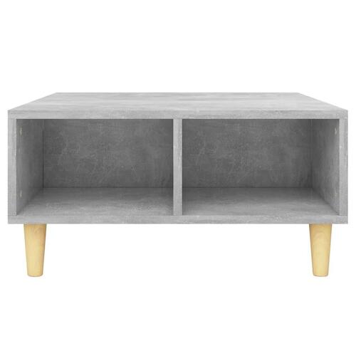 Sofabord 60x60x30 cm konstrueret træ betongrå