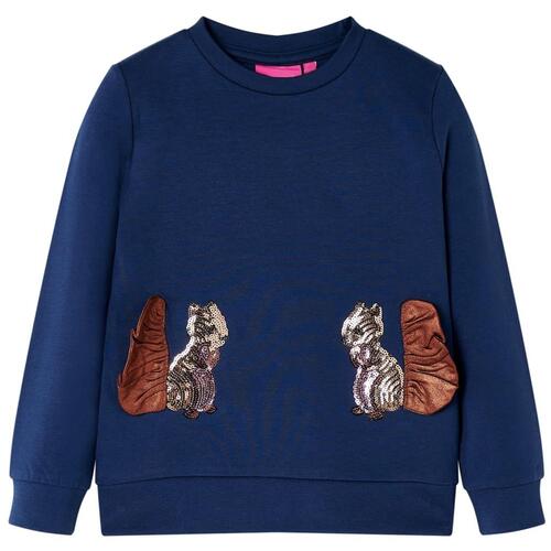 Sweatshirt til børn str. 92 marineblå