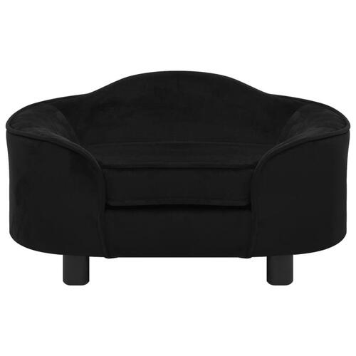 Hundesofa 67x47x36 cm plys sort