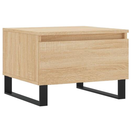 Sofabord 50x46x35 cm konstrueret træ sonoma-eg
