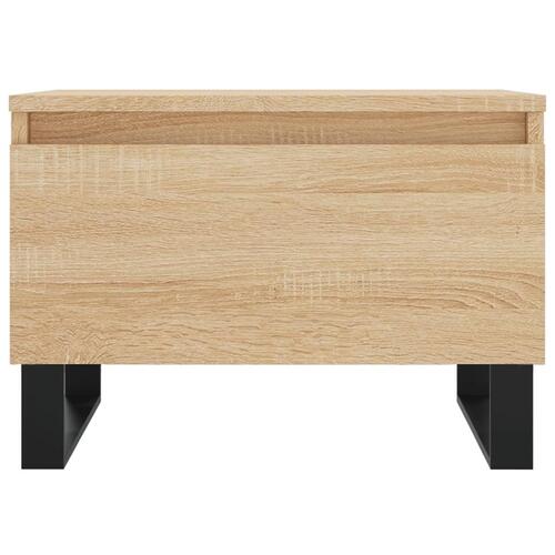 Sofabord 50x46x35 cm konstrueret træ sonoma-eg