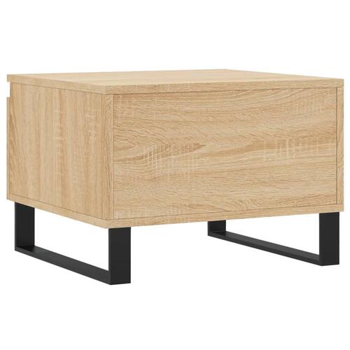 Sofabord 50x46x35 cm konstrueret træ sonoma-eg