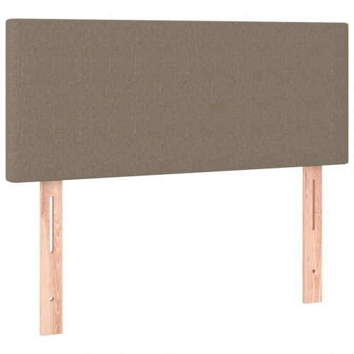 Kontinentalseng med madras 90×200 cm - stof gråbrun