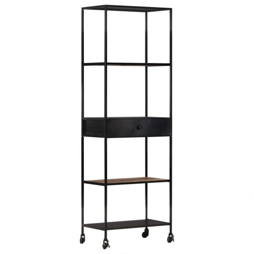 Bogreol 60x35x180 cm ru mangotræ og jern