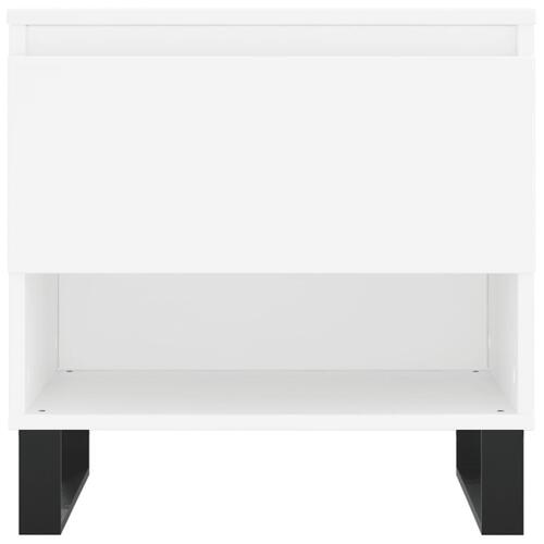 Sofaborde 2 stk. 50x46x50 cm konstrueret træ hvid