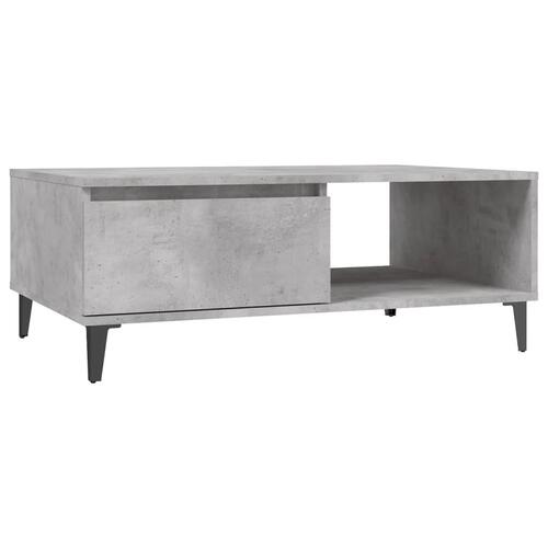 Sofabord 90x60x35 cm spånplade betongrå