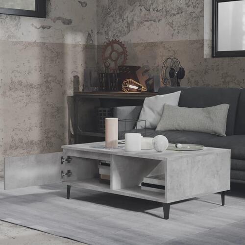 Sofabord 90x60x35 cm spånplade betongrå
