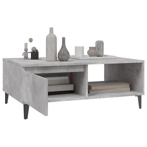 Sofabord 90x60x35 cm spånplade betongrå