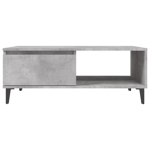 Sofabord 90x60x35 cm spånplade betongrå