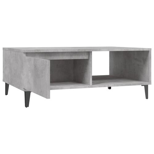 Sofabord 90x60x35 cm spånplade betongrå