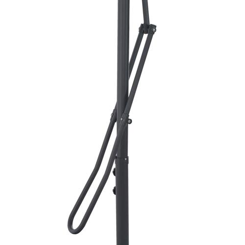Udendørs parasol med stålstang 250 x 250 cm grøn