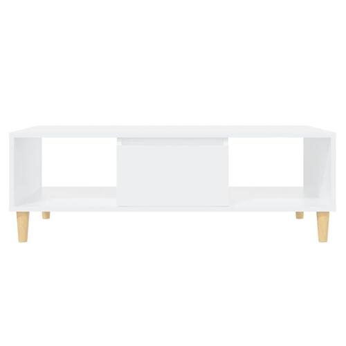Sofabord 103,5x60x35 cm konstrueret træ hvid