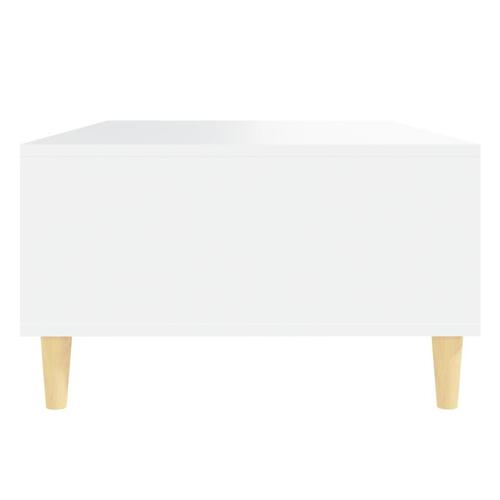 Sofabord 103,5x60x35 cm konstrueret træ hvid