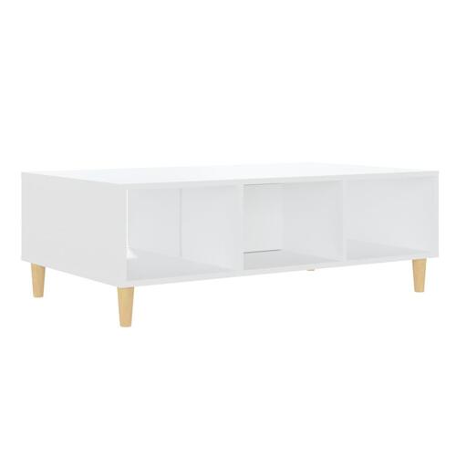 Sofabord 103,5x60x35 cm konstrueret træ hvid
