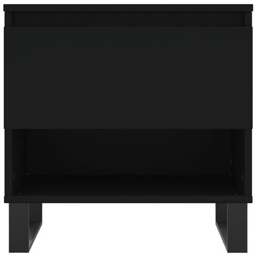 Sofaborde 2 stk. 50x46x50 cm konstrueret træ sort