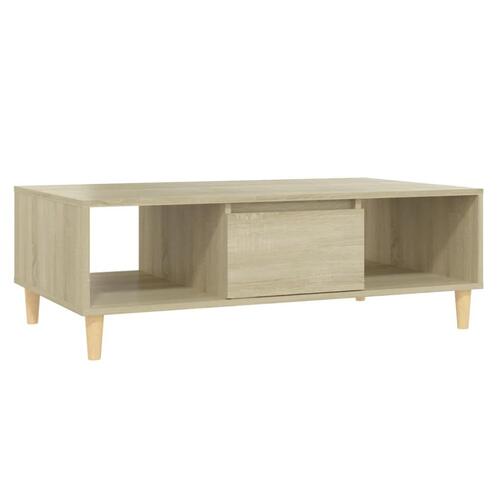 Sofabord 103,5x60x35 cm konstrueret træ sonoma-eg