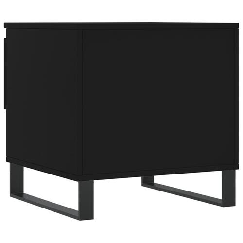 Sofaborde 2 stk. 50x46x50 cm konstrueret træ sort