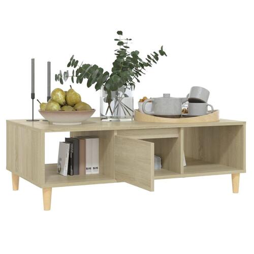 Sofabord 103,5x60x35 cm spånplade sonoma-eg
