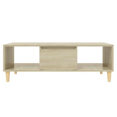 Sofabord 103,5x60x35 cm konstrueret træ sonoma-eg