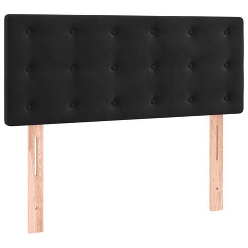 Sengegavl 80x5x78/88 cm fløjl sort