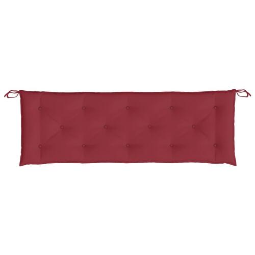 Hynde til havebænk 150x50x7 cm oxfordstof vinrød
