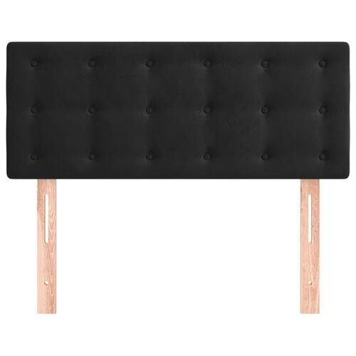 Sengegavl 80x5x78/88 cm fløjl sort