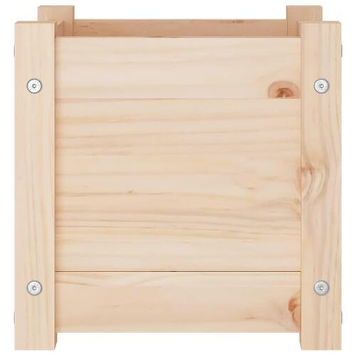 Plantekasser 2 stk. 31x31x31 cm massivt fyrretræ