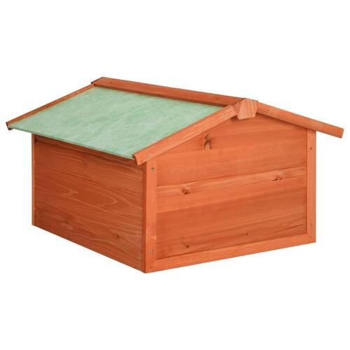Skur til robotplæneklipper 72x87x50 cm massivt fyrretræ