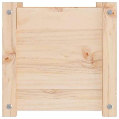 Plantekasser 2 stk. 31x31x31 cm massivt fyrretræ