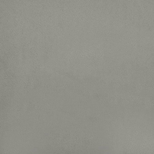 Sengeramme med sengegavl i fløjl - lysegrå 100×200 cm