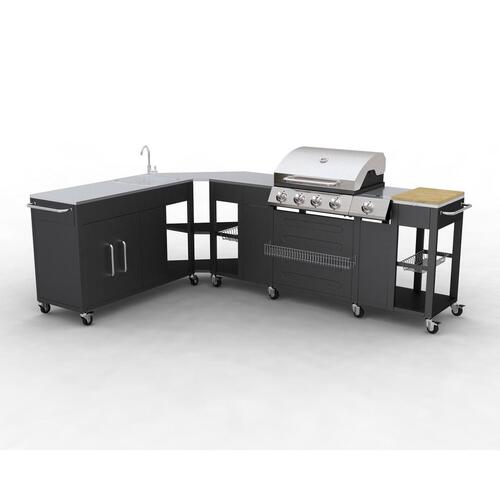 Gasgrill 4 + 1 grillzoner