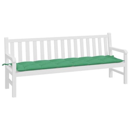 Hynde til havebænk 200x50x7 cm stof grøn