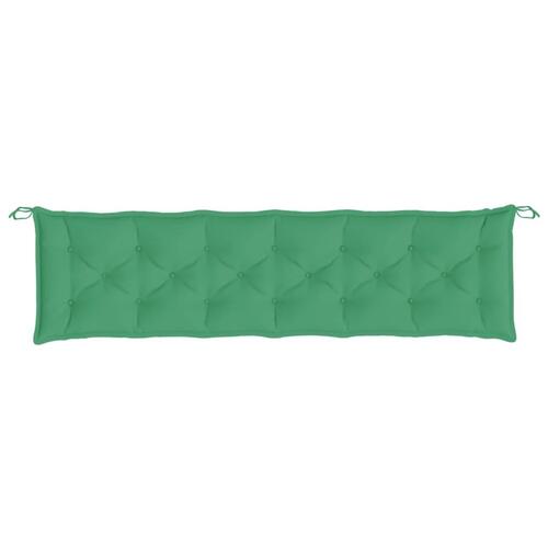 Hynde til havebænk 200x50x7 cm stof grøn