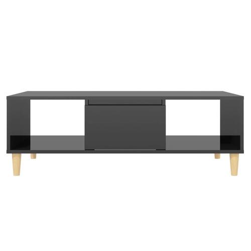 Sofabord 103,5x60x35 cm spånplade sort højglans